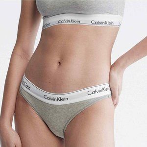 CALVIN KLEIN Women's Modern Cotton Bikini Bottom Size XL NWT Grey Heather - 0160